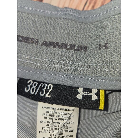 Under Armour Mens Gray Performance Pants 38x32 Nylon Blend - Picture 4 of 8